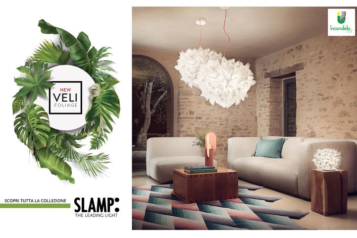 Incandela Luci - Punti Luce Trapani presenta #Veli #FOLIAGE, la nuova lampada di Slamp firmata #AdrianoRachele.