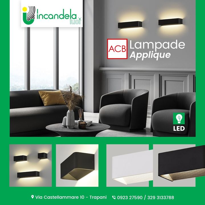 ICON By ACB Iluminacion - Lampade Led💡 da parete per interni dal design contemporaneo e minimalista.⠀