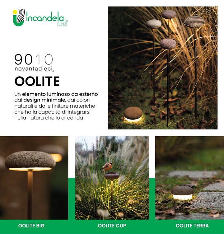 9010 presenta OOLITE 🌻🏞

un elemento luminoso da esterno dal design